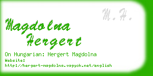 magdolna hergert business card